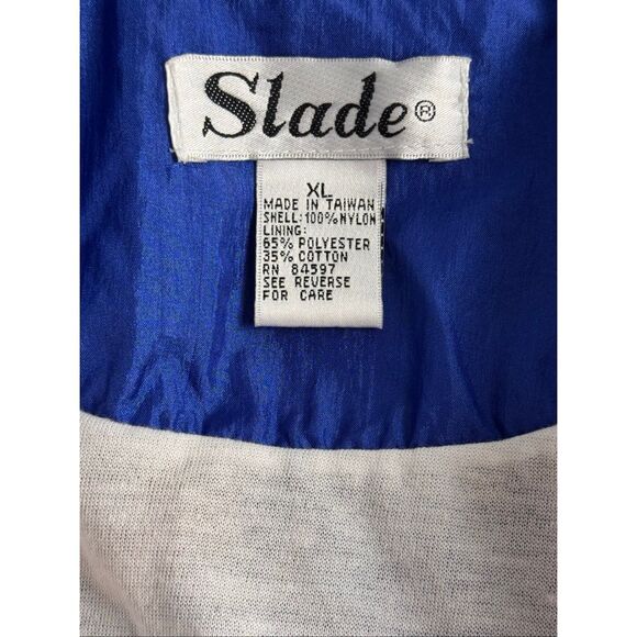 Vintage Blue Windbreaker Zodiac Print Womens Size XL - Picture 10 of 11